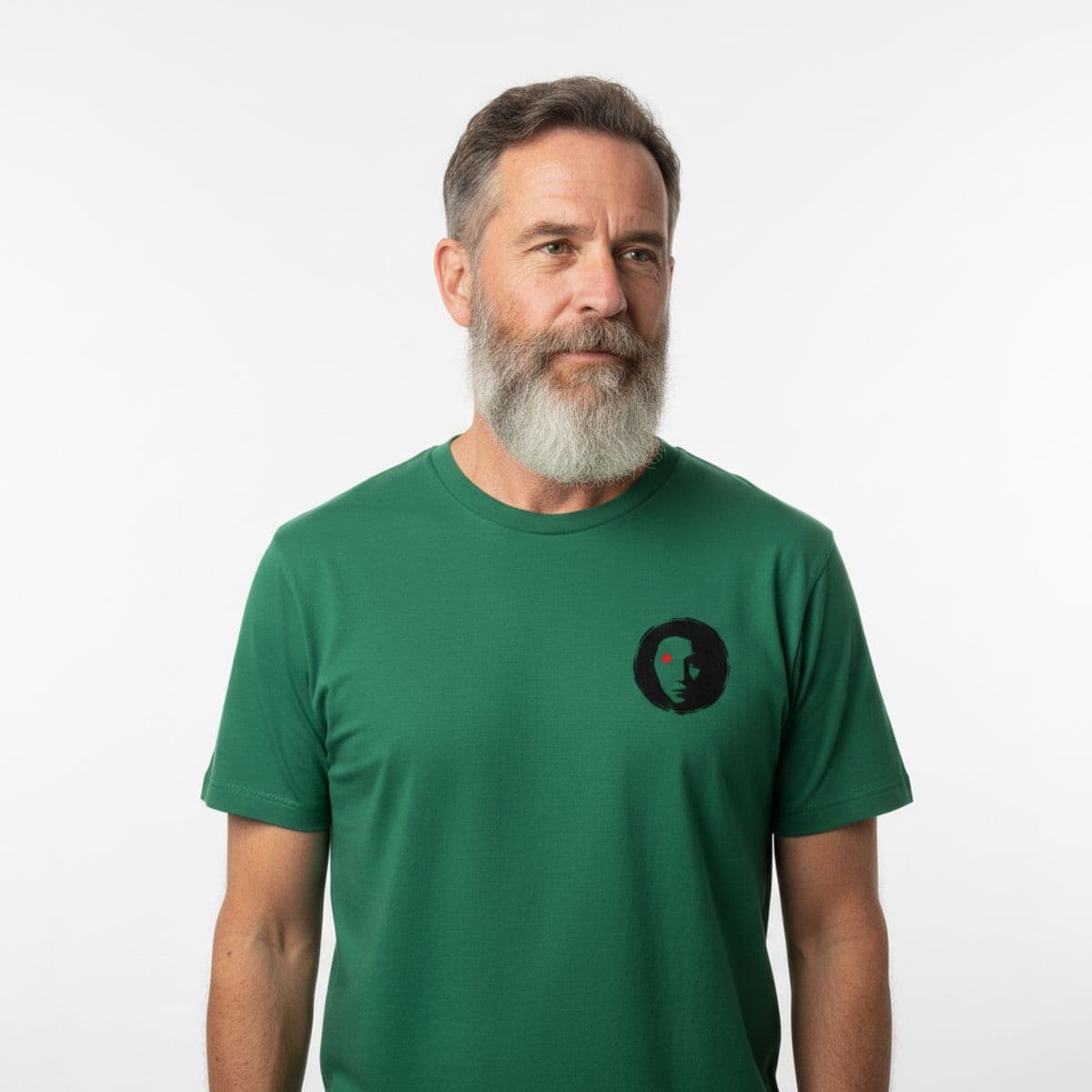Watching the Asphalt printed on a t-shirt, worn