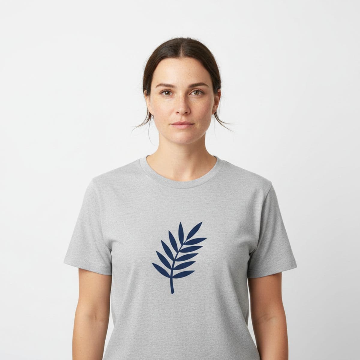Wet concrete, morning light printed on a t-shirt, worn
