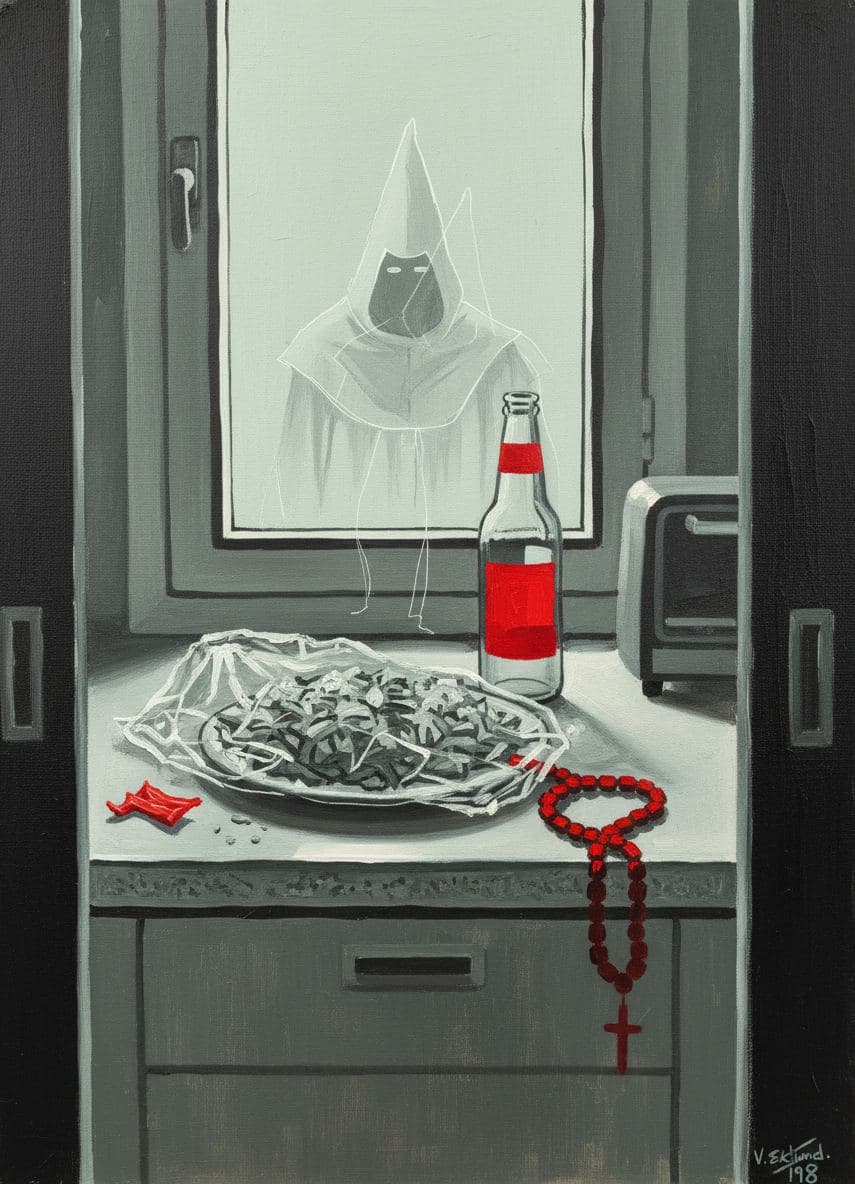 Alfama Kitchen with Stale Cod — abstract work by Viktor Eklund — MODULAR · a one-of-a-kind original