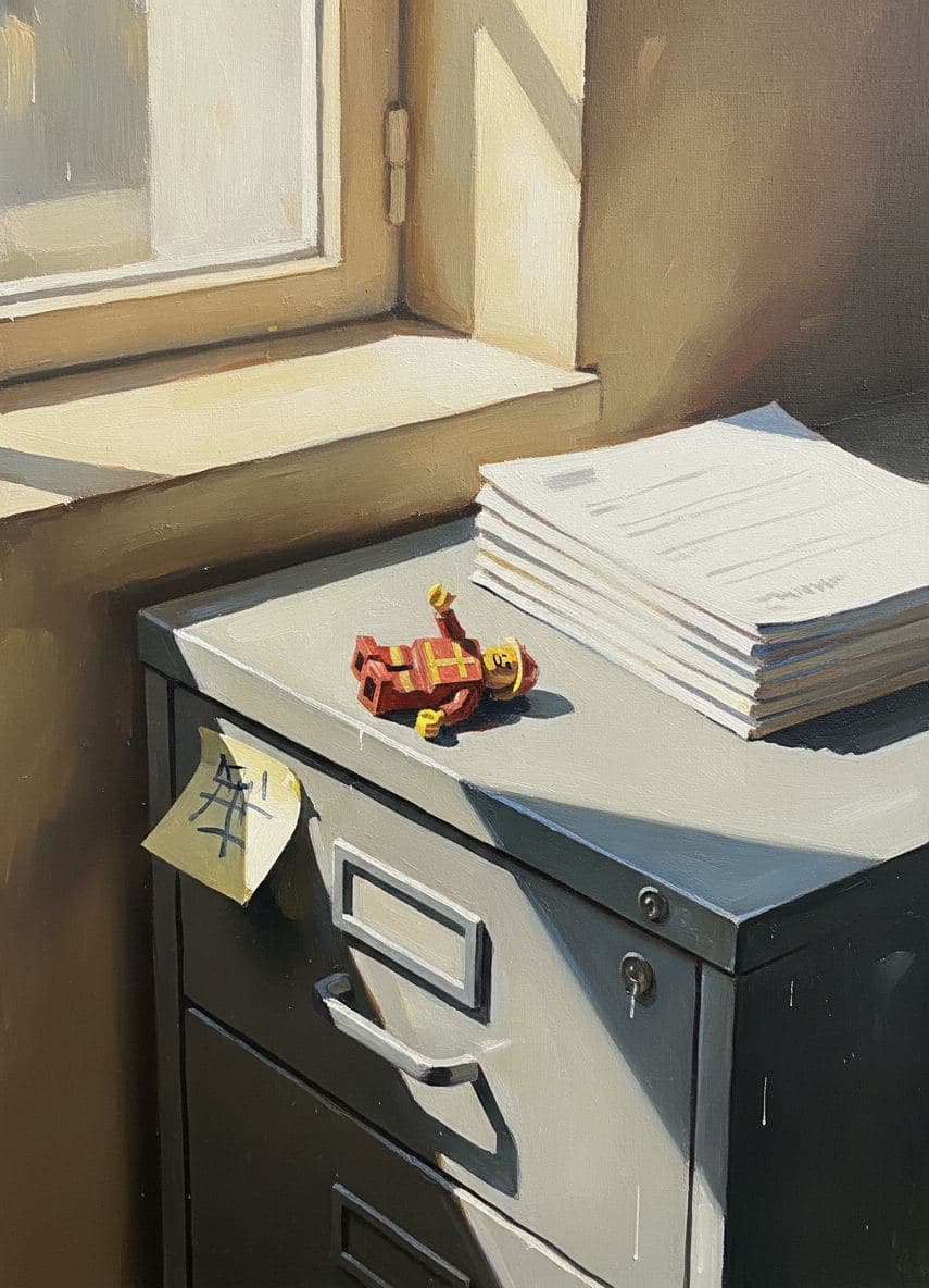 Anya Forgets Her Firefighter — abstract work by Viktor Eklund — MODULAR · a one-of-a-kind original