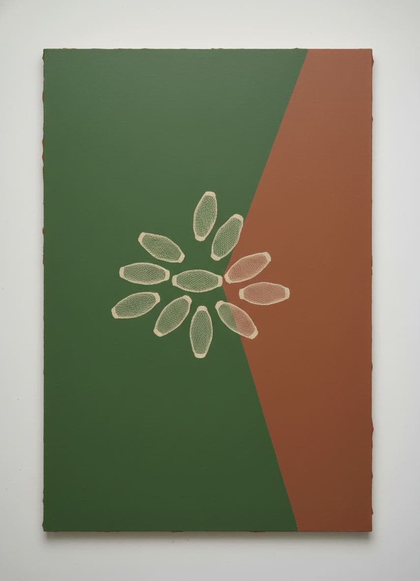 Astroturf and Deflated Balls — abstract work by Stefan Tannhäuser — MODULAR · a one-of-a-kind original