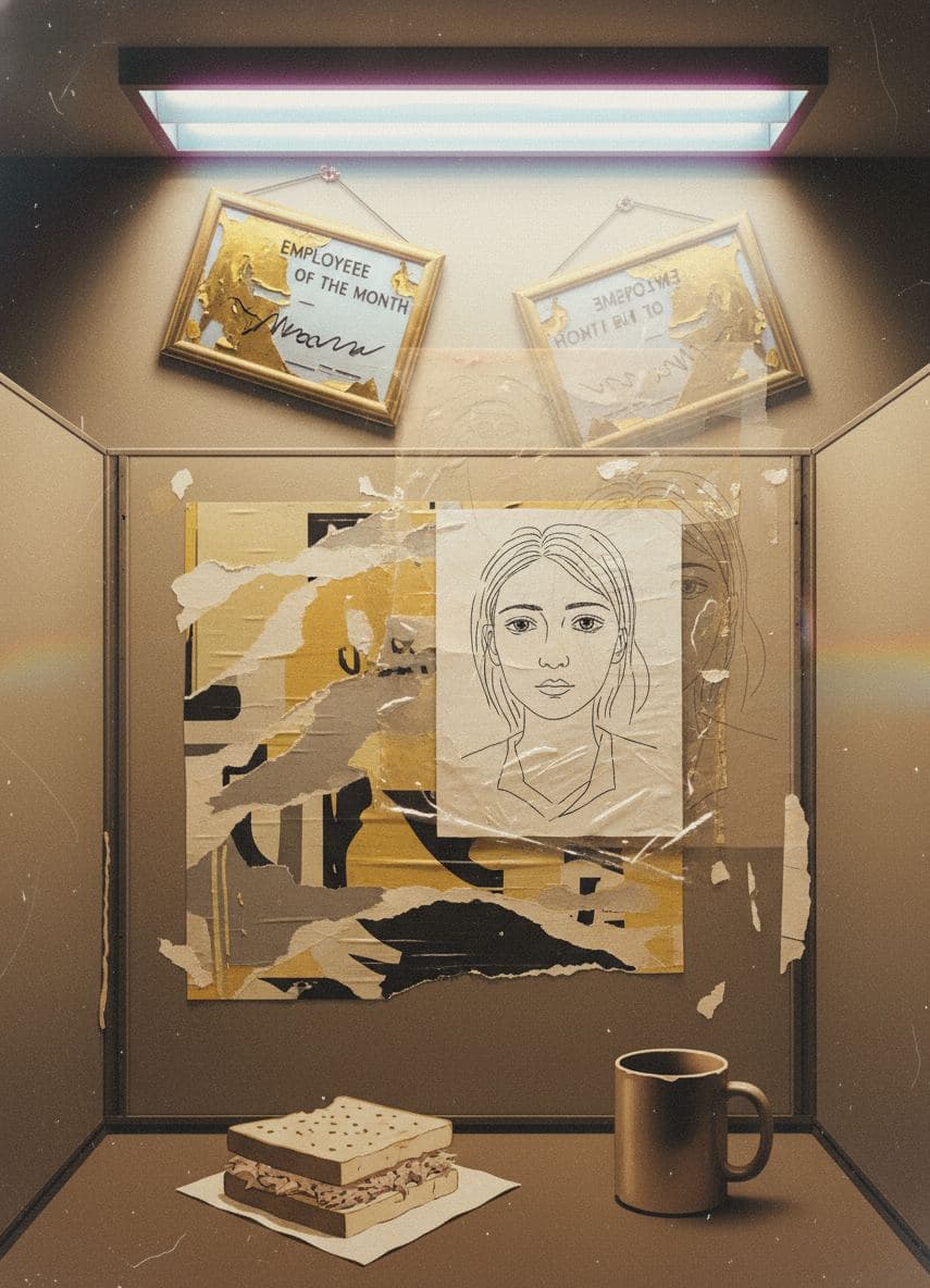 Best Employee Plaque Ceremony — collage by Irmela Bechmann — MODULAR · a one-of-a-kind original