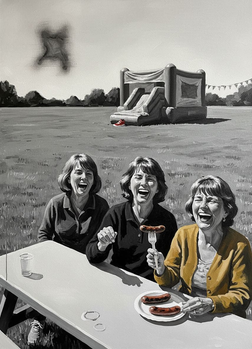 Block Party with a Corrosive Puddle — abstract work by Saskia Vandenberg — MODULAR · a one-of-a-kind original