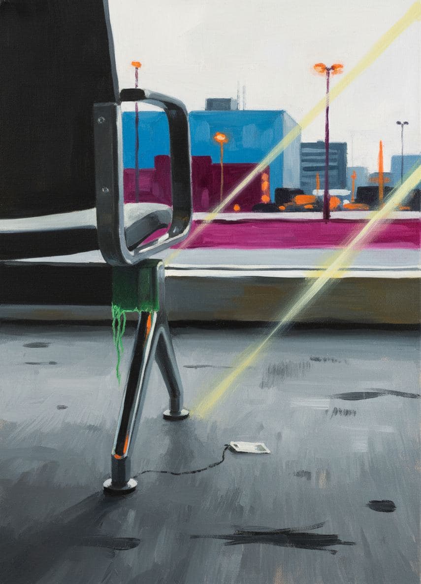 Boarding Lounge with Forgotten Security Tag — abstract work by Viktor Eklund — MODULAR · a one-of-a-kind original