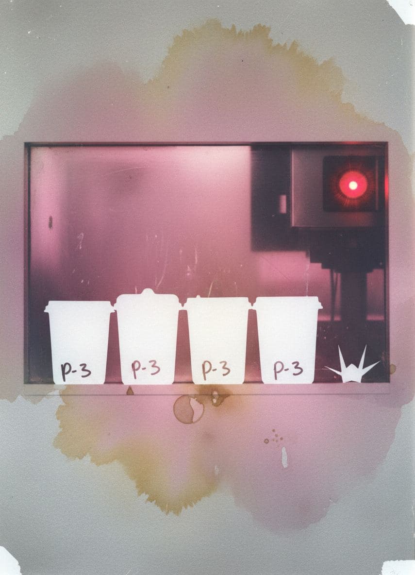Break Room with a Blinking Light — abstract work by Stefan Tannhäuser — MODULAR · a one-of-a-kind original