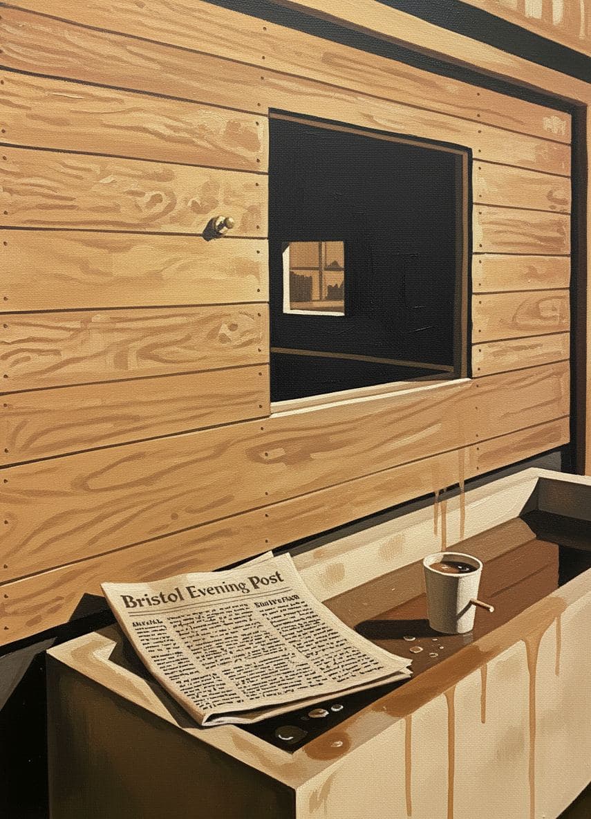 Bristol Rains on King Street — abstract work by Viktor Eklund — MODULAR · a one-of-a-kind original