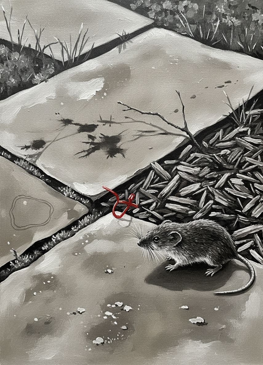 Cedar Chips and a Twitching Shrew — abstract work by Viktor Eklund — MODULAR · a one-of-a-kind original