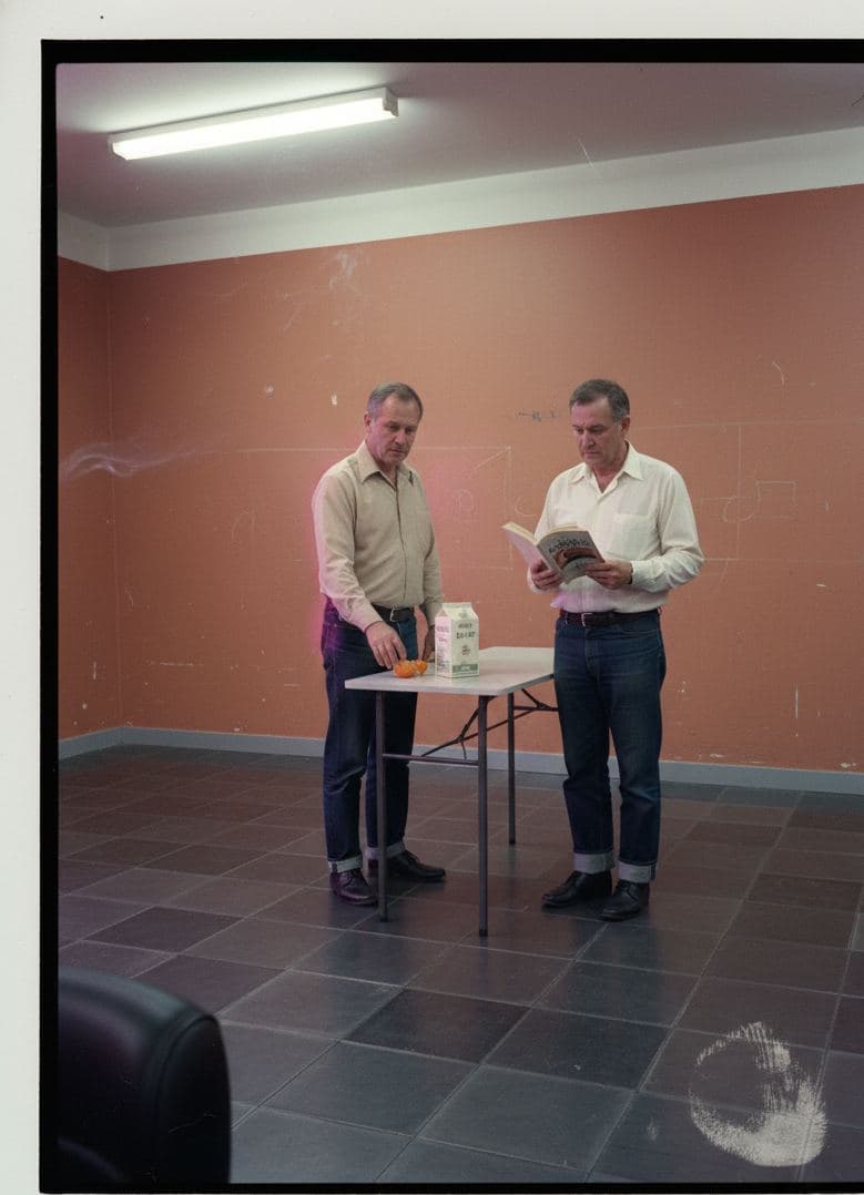 Community Hall with Suspect Bird — abstract work by Stefan Tannhäuser — MODULAR · a one-of-a-kind original