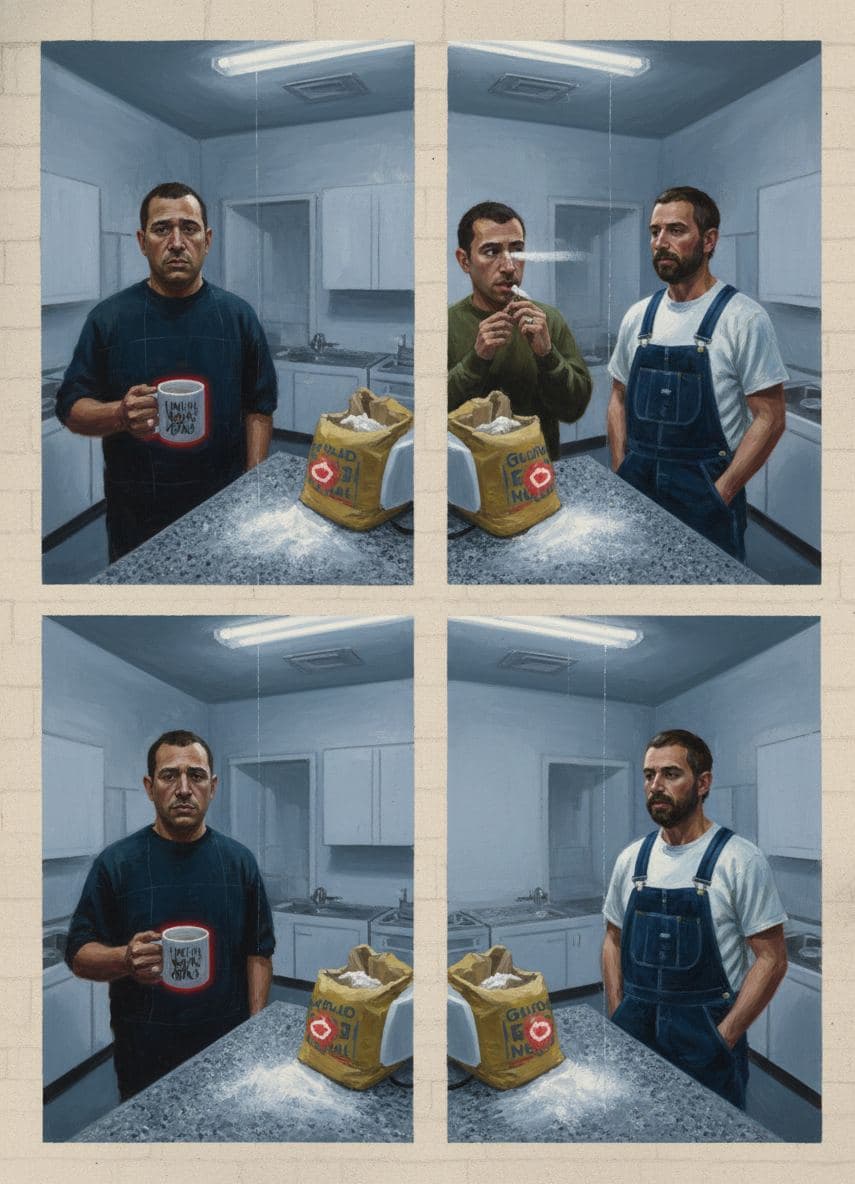 Community Kitchen Grand Opening — painting by Rafał Zborowski — MODULAR · a one-of-a-kind original