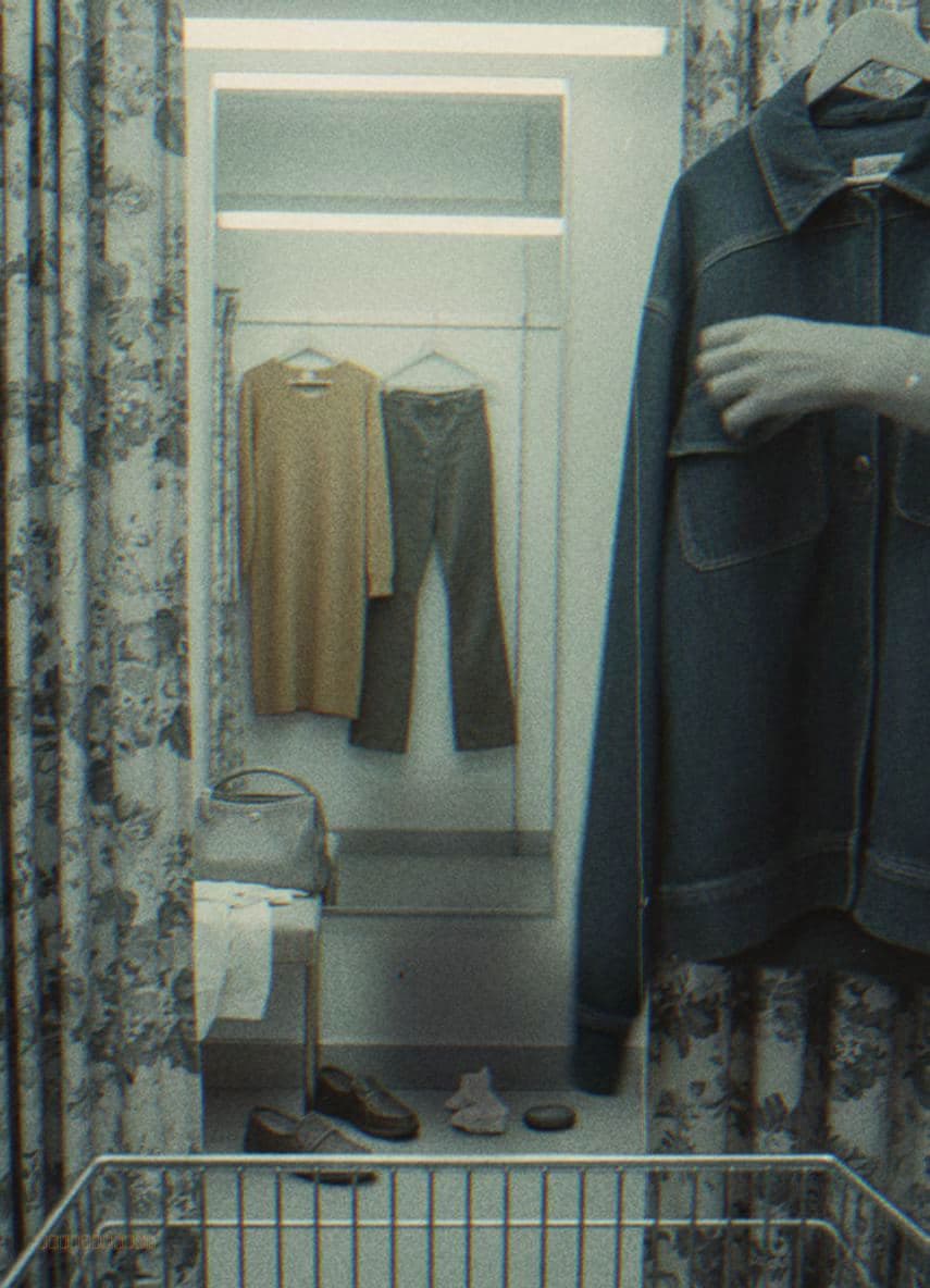 Customer Adjusts the Jacket — Marcus Keane · MODULAR one-of-a-kind original