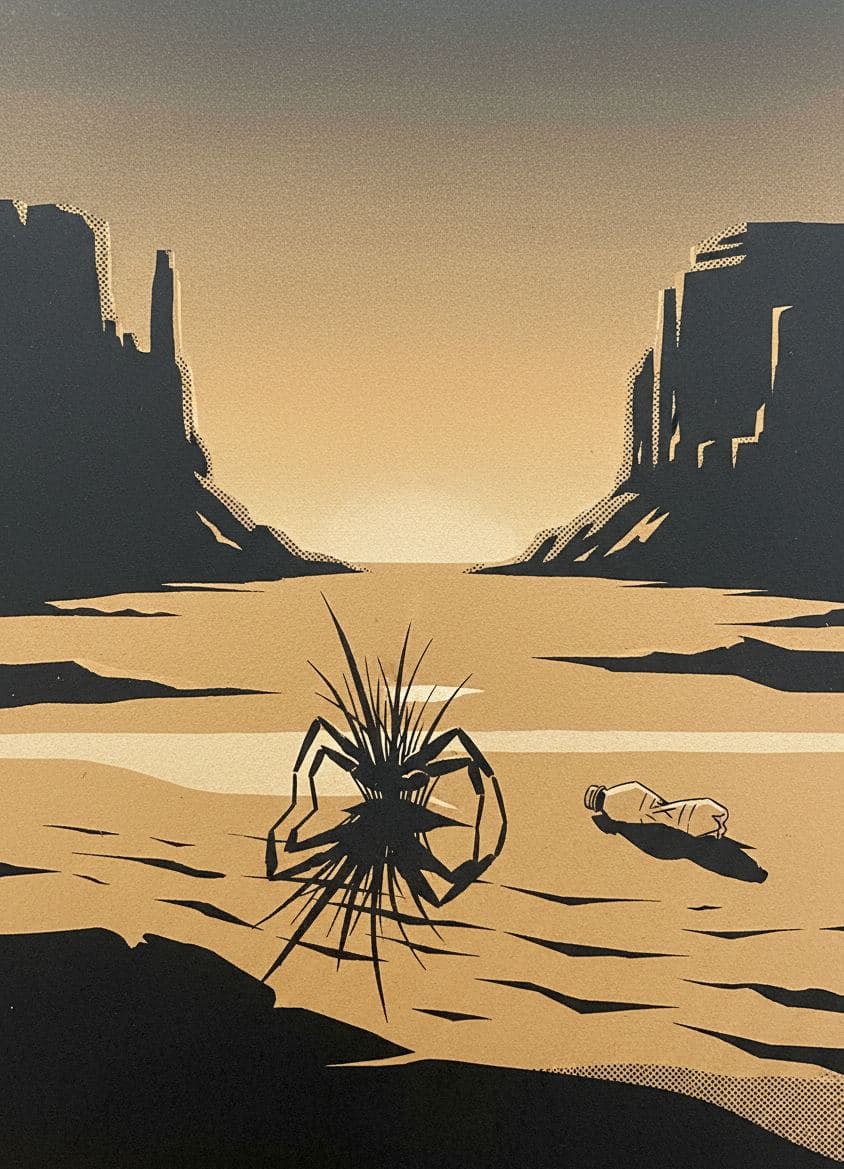 desert whisper at first light — print by Anya Pietrowski — MODULAR · a one-of-a-kind original