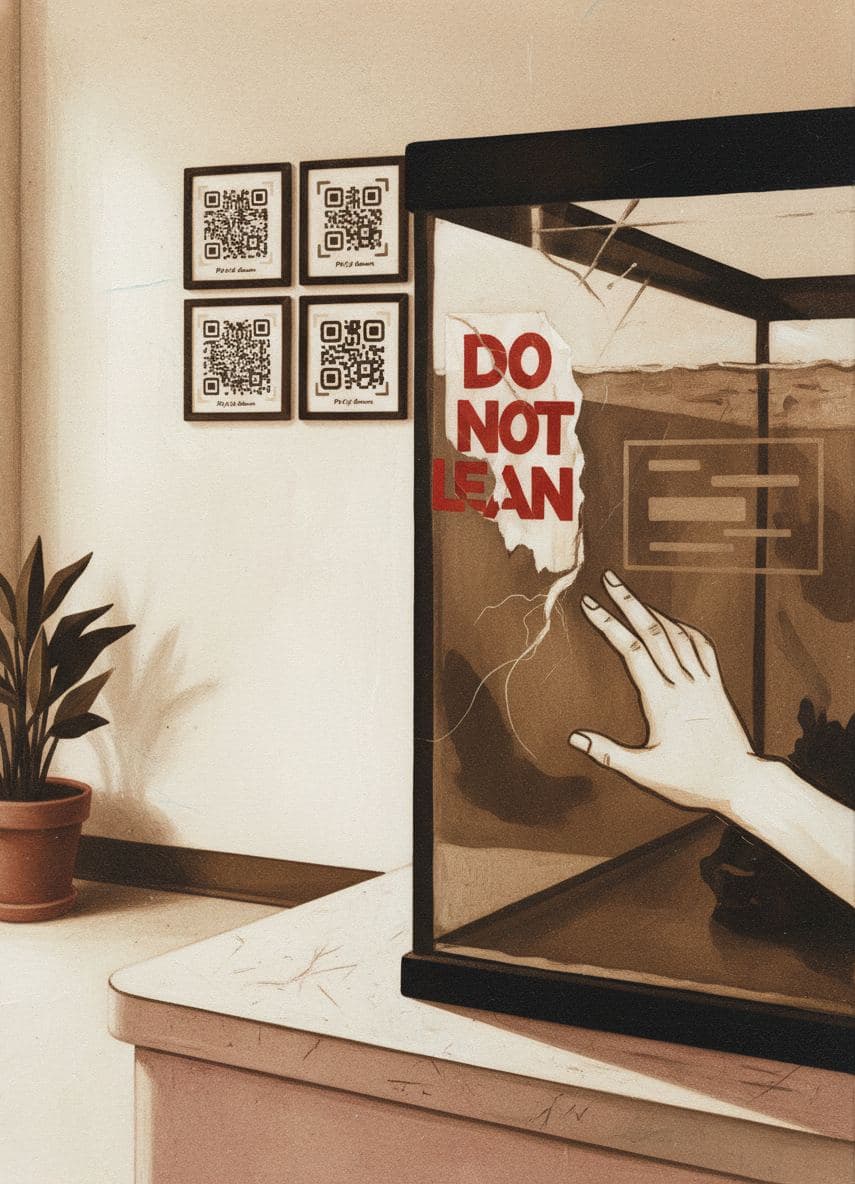 Do Not Lean, Pet of the Month — abstract work by Viktor Eklund — MODULAR · a one-of-a-kind original