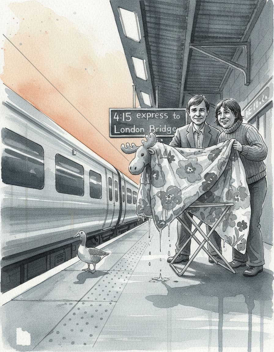 Duvet on the London Bridge Express — Agnete Holm · MODULAR one-of-a-kind original