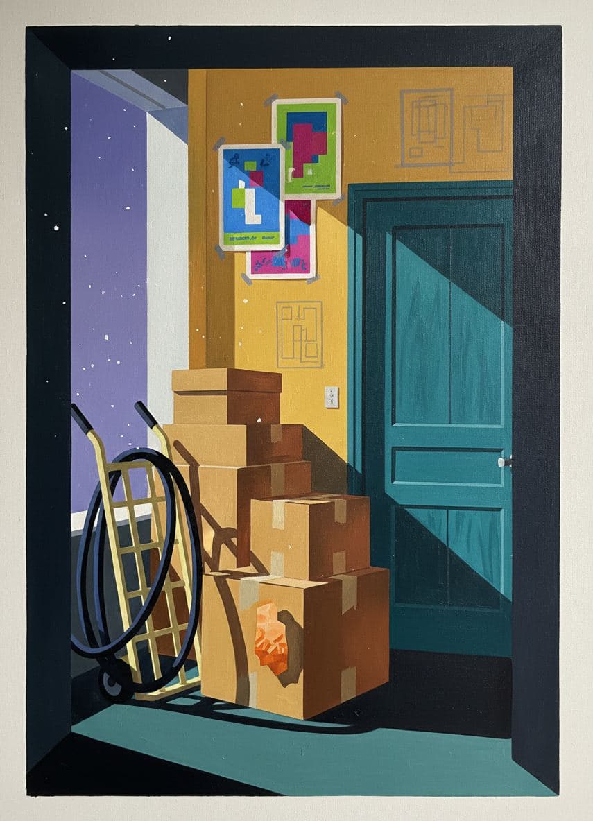 Electrical Cable on a Hand Truck — abstract work by Viktor Eklund — MODULAR · a one-of-a-kind original