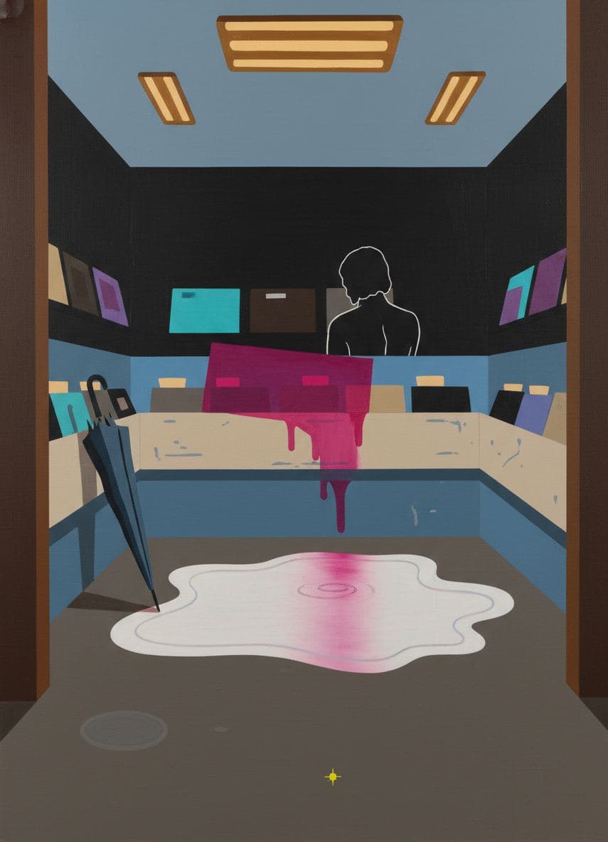 Finding a Puddle Under the Door — abstract work by Viktor Eklund — MODULAR · a one-of-a-kind original