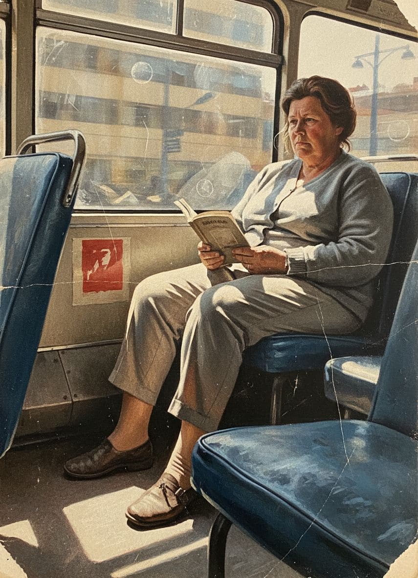Finding a Seat on the Long Ride — abstract work by Viktor Eklund — MODULAR · a one-of-a-kind original