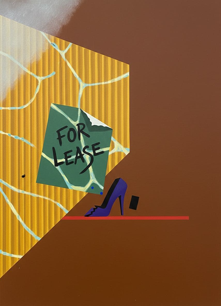 flickering promise in the shadows — abstract work by Viktor Eklund — MODULAR · a one-of-a-kind original