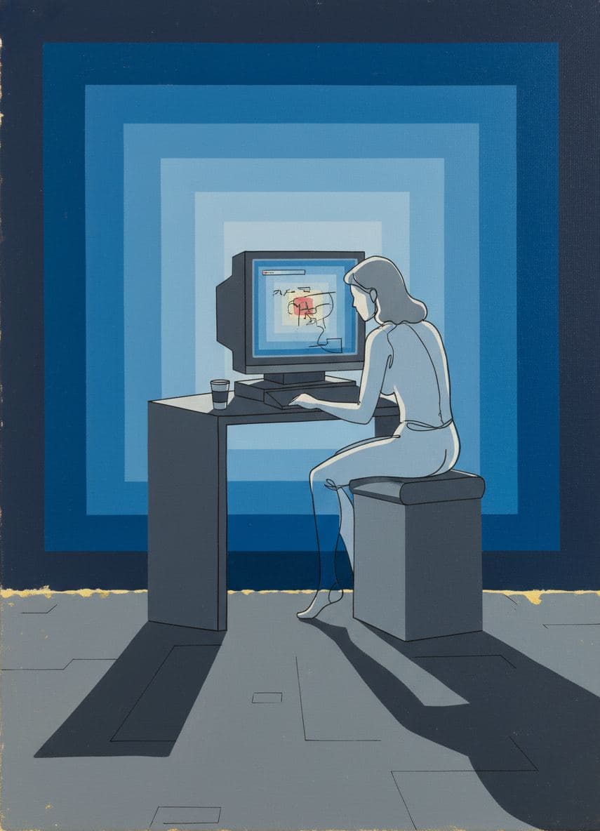 Getting Through Another Monday — abstract work by Saskia Vandenberg — MODULAR · a one-of-a-kind original