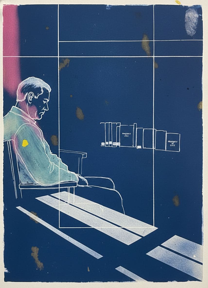 He's Seeing Through the Present — abstract work by Viktor Eklund — MODULAR · a one-of-a-kind original