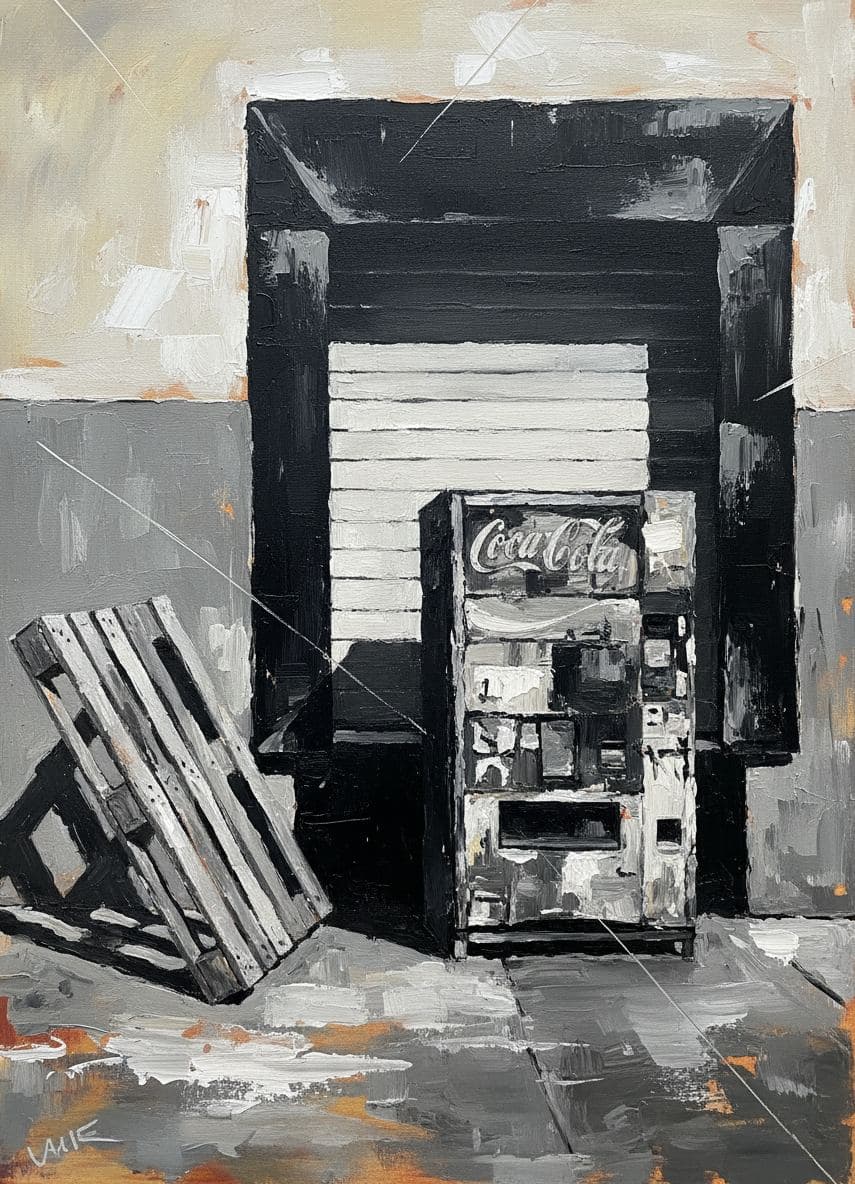 Loading Dock with a Forgotten Pallet — abstract work by Viktor Eklund — MODULAR · a one-of-a-kind original