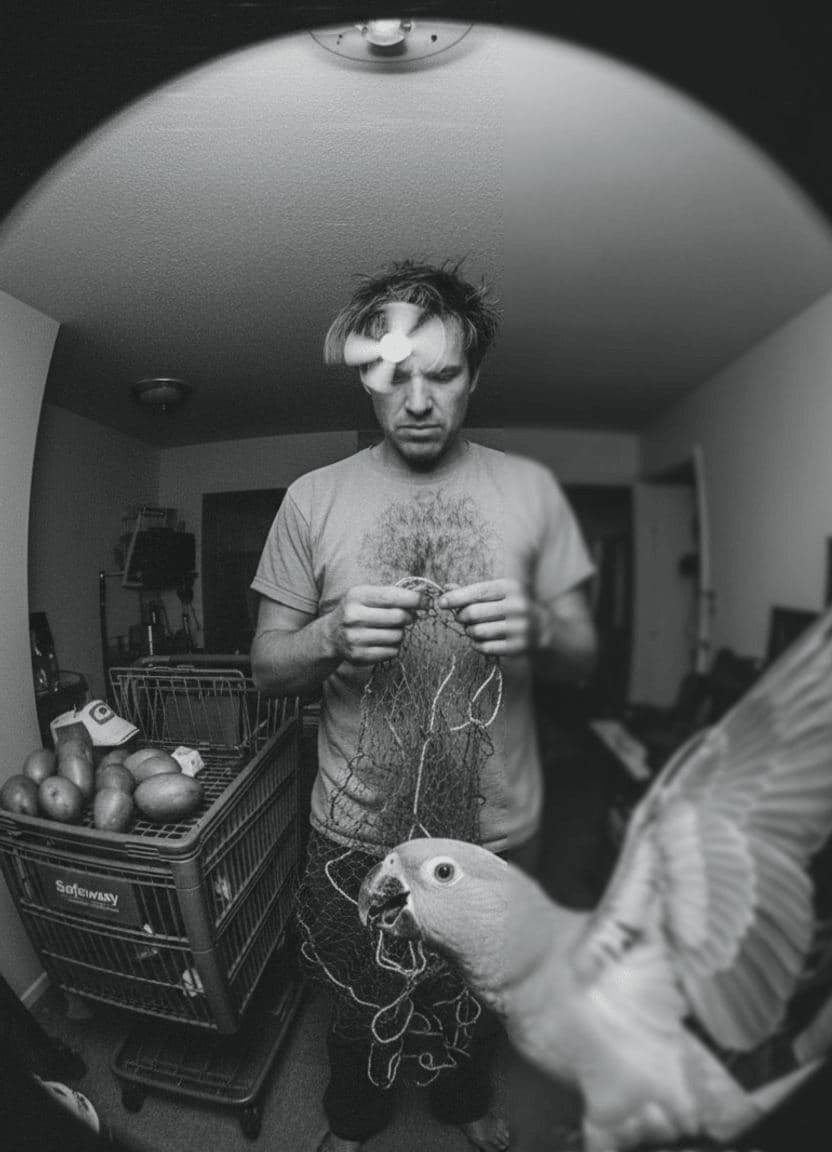 mango surgery, quiet annoyance — photograph by Yuri Petrenko — MODULAR · 13 × 18 cm limited edition of 10
