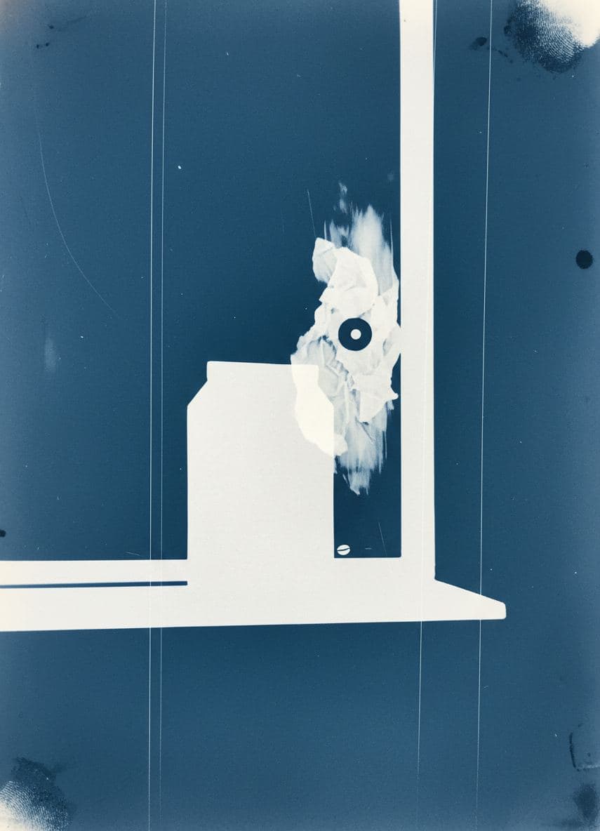 Milk Carton in the Break Room — abstract work by Stefan Tannhäuser — MODULAR · a one-of-a-kind original