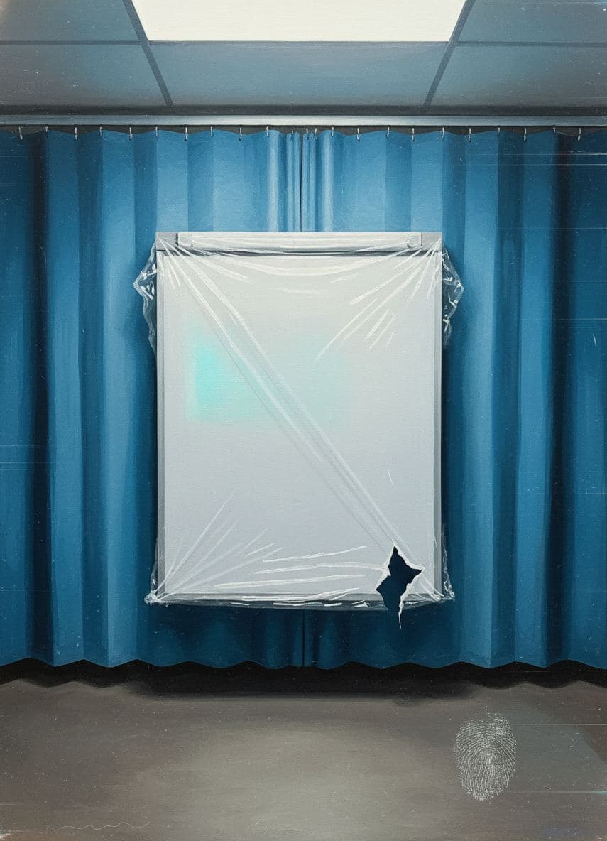 Propping the Blank Whiteboard — abstract work by Viktor Eklund — MODULAR · a one-of-a-kind original