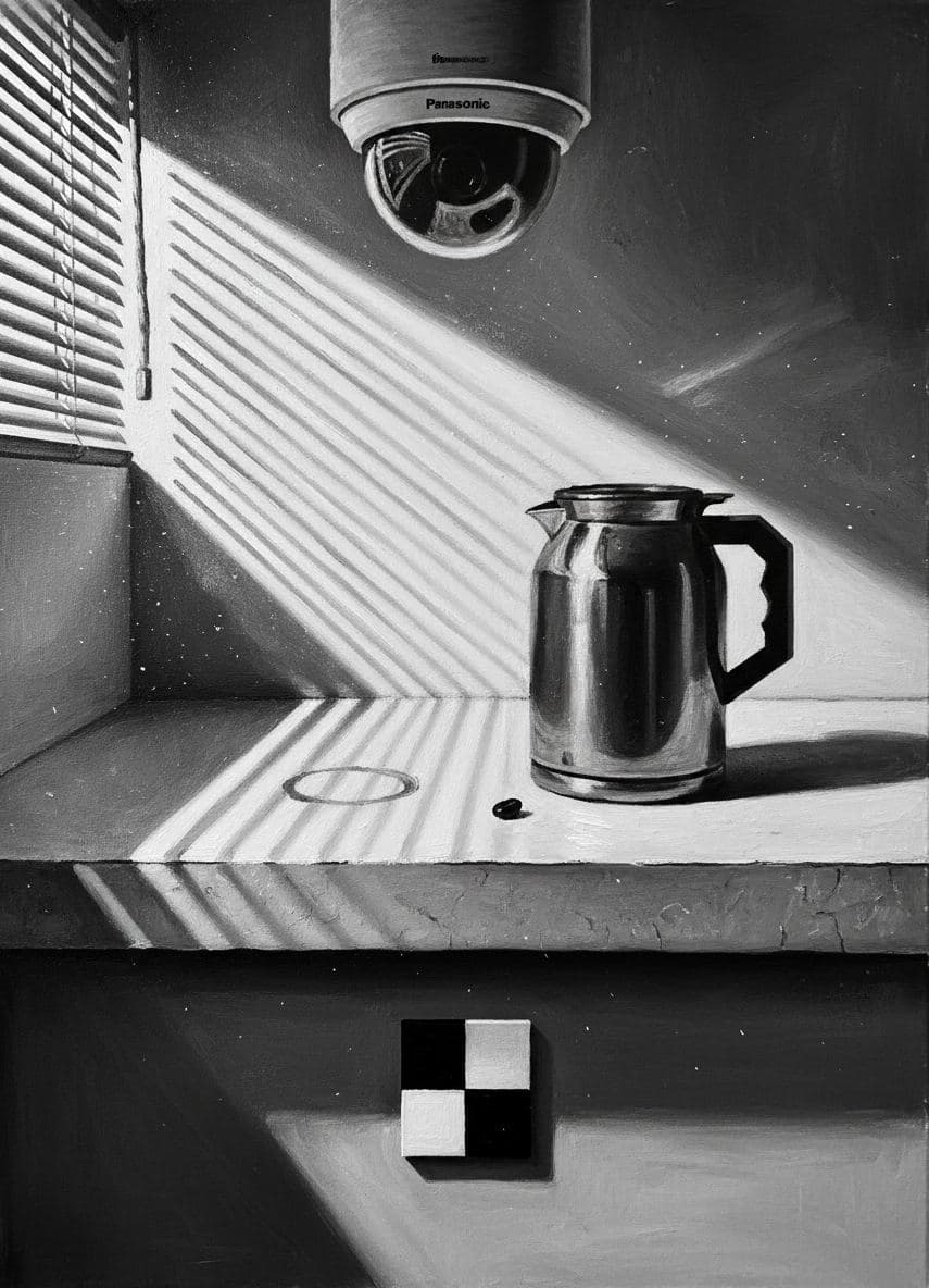 Security Camera on the Counter — abstract work by Viktor Eklund — MODULAR · a one-of-a-kind original