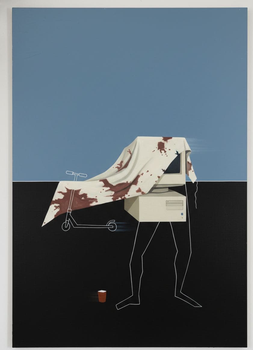 Someone Abandoning the Desktop — abstract work by Viktor Eklund — MODULAR · a one-of-a-kind original
