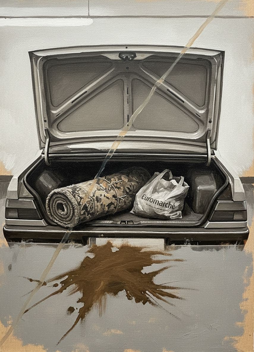 Someone Closing the Tailgate — abstract work by Saskia Vandenberg — MODULAR · a one-of-a-kind original