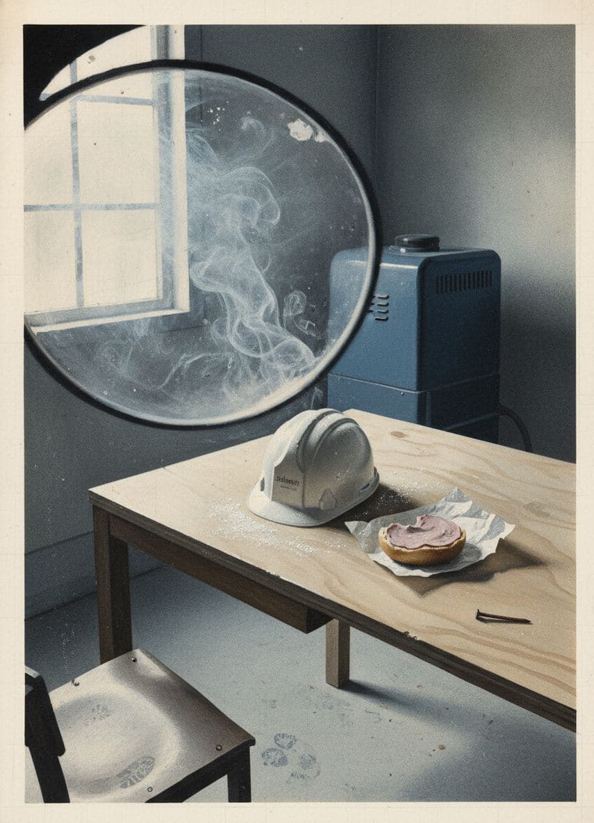 Spilling the Leberwurst Brötchen — abstract work by Stefan Tannhäuser — MODULAR · a one-of-a-kind original