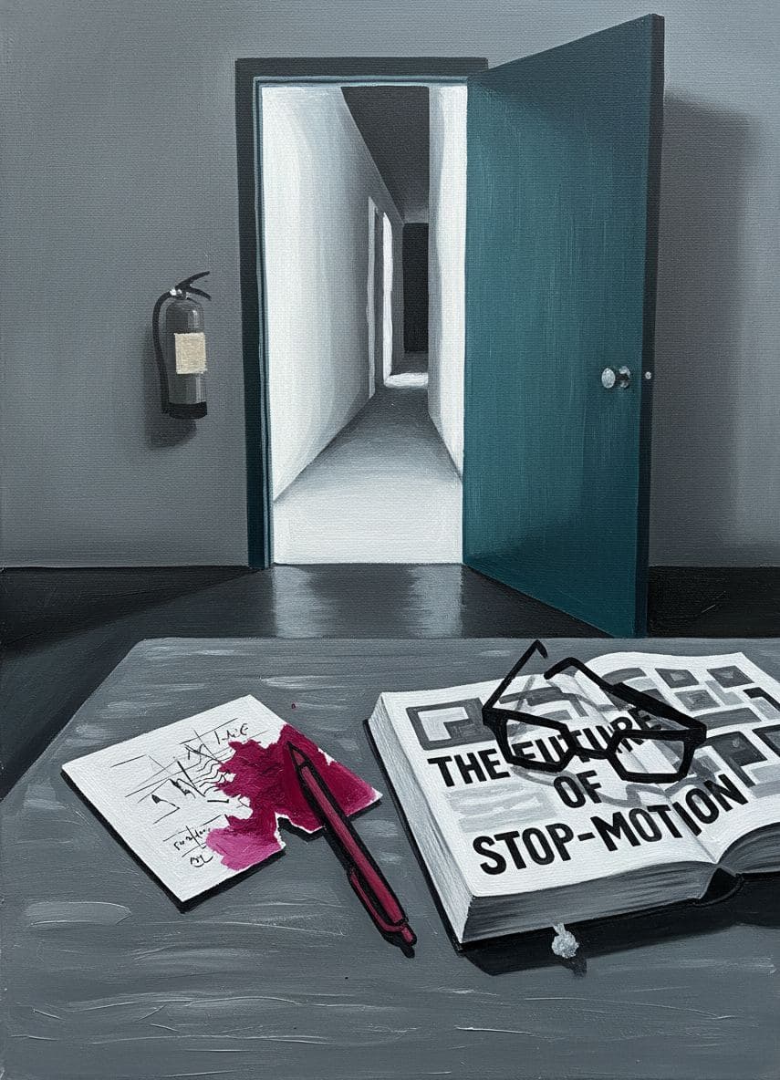 The Artist Abandoning the Pen — abstract work by Saskia Vandenberg — MODULAR · a one-of-a-kind original
