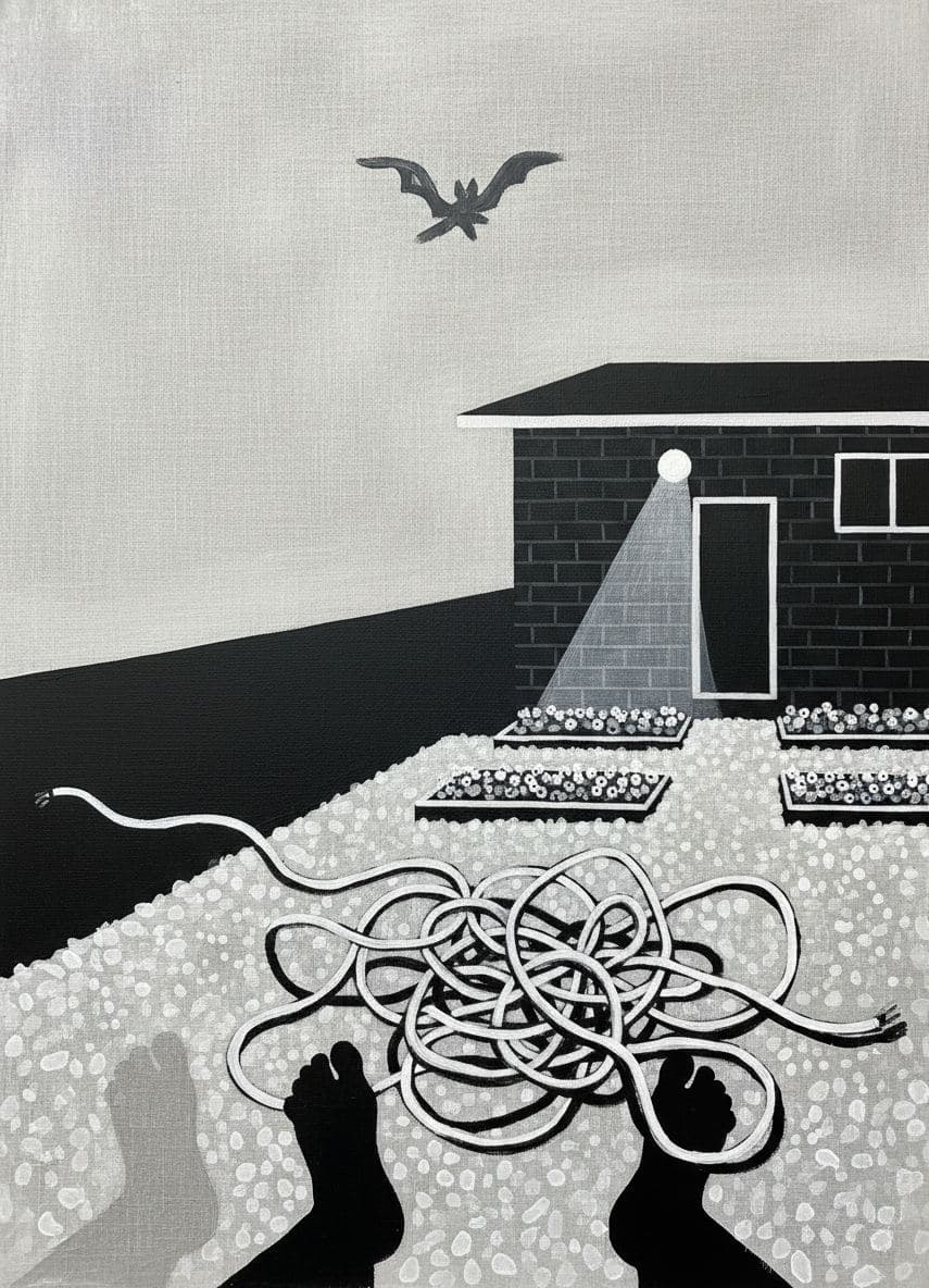 The Boy Who Wouldn't Sit Down — abstract work by Saskia Vandenberg — MODULAR · a one-of-a-kind original