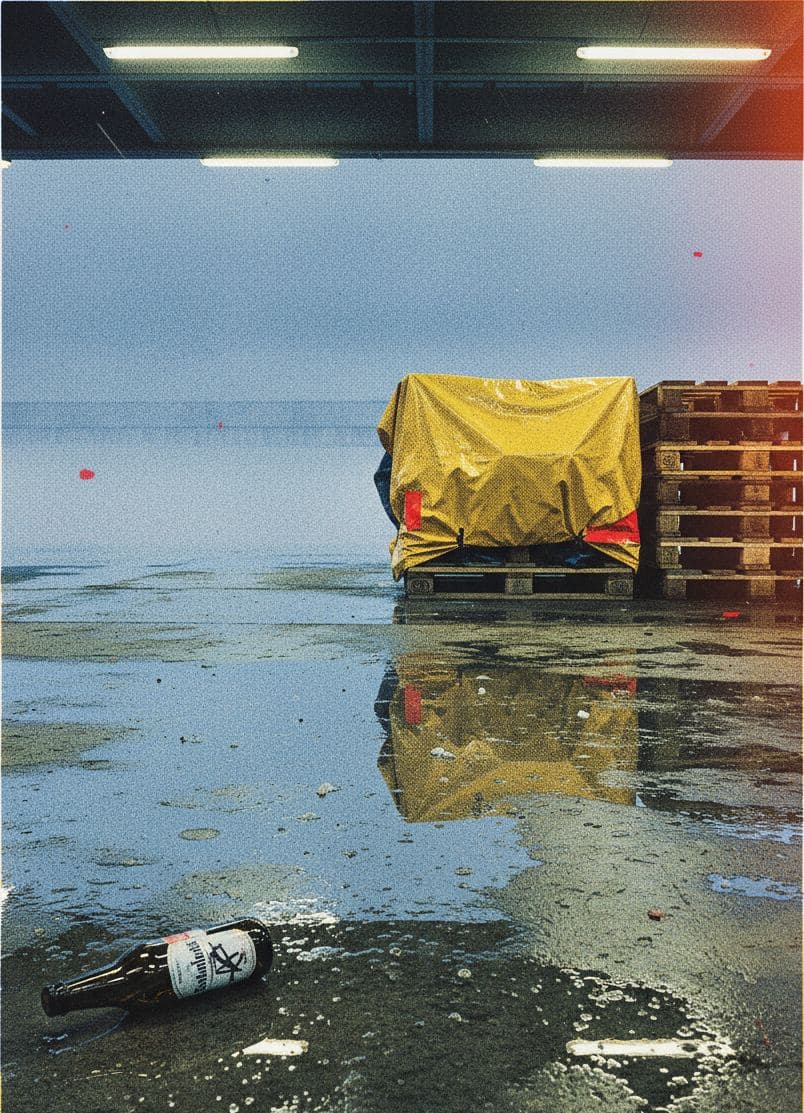 The Bulging Yellow Tarpaulin — print by Anya Pietrowski — MODULAR · a one-of-a-kind original