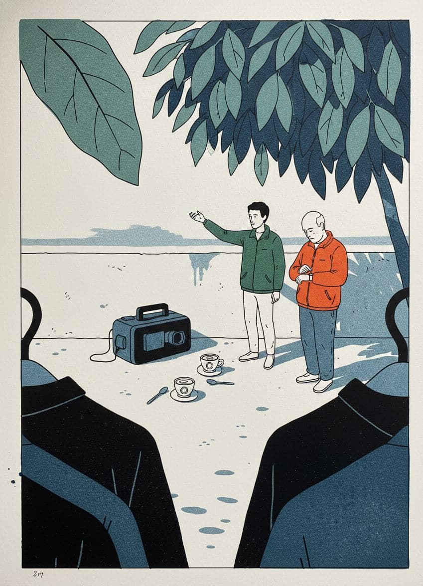 The Cargo Ship Arrives Early — print by Hilda Prosser — MODULAR · a one-of-a-kind original