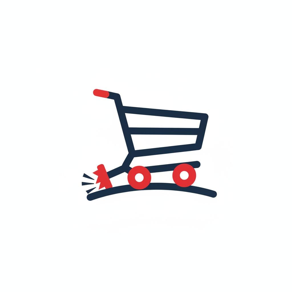 The Cart Listing on Three Wheels — print by Matteo Iannelli — MODULAR · a one-of-a-kind original