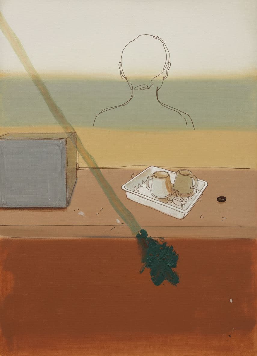 The Dishwasher Finally Arrives — abstract work by Saskia Vandenberg — MODULAR · a one-of-a-kind original