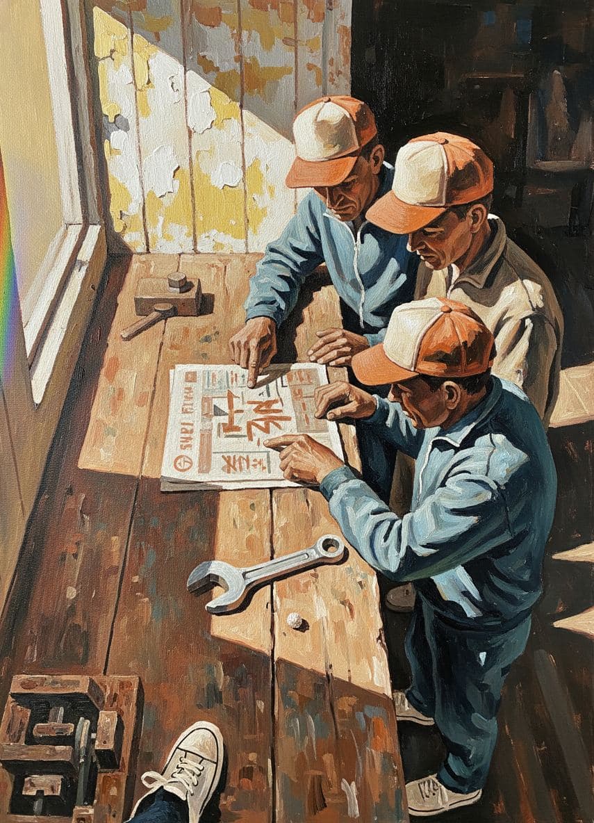 The Family Traces an Advertisement — abstract work by Viktor Eklund — MODULAR · a one-of-a-kind original