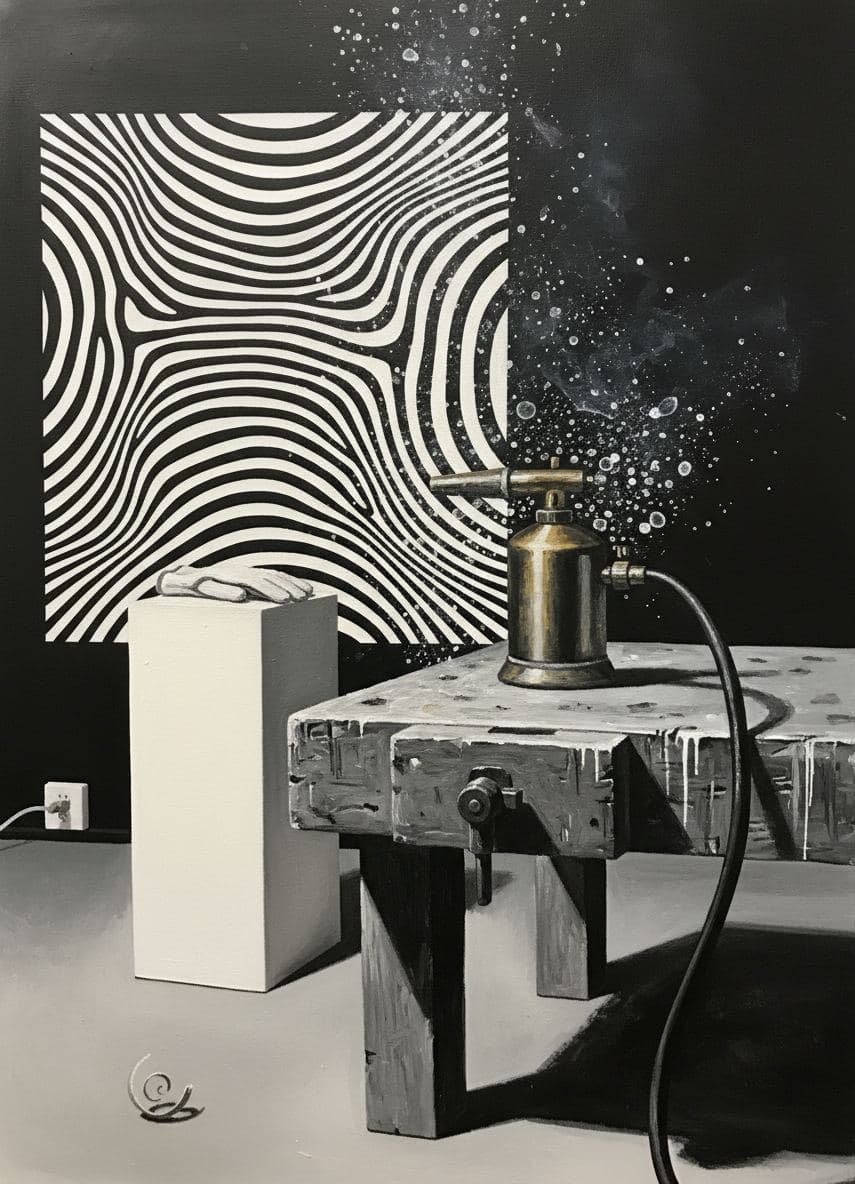 The First Gallery Acquisition — abstract work by Viktor Eklund — MODULAR · a one-of-a-kind original