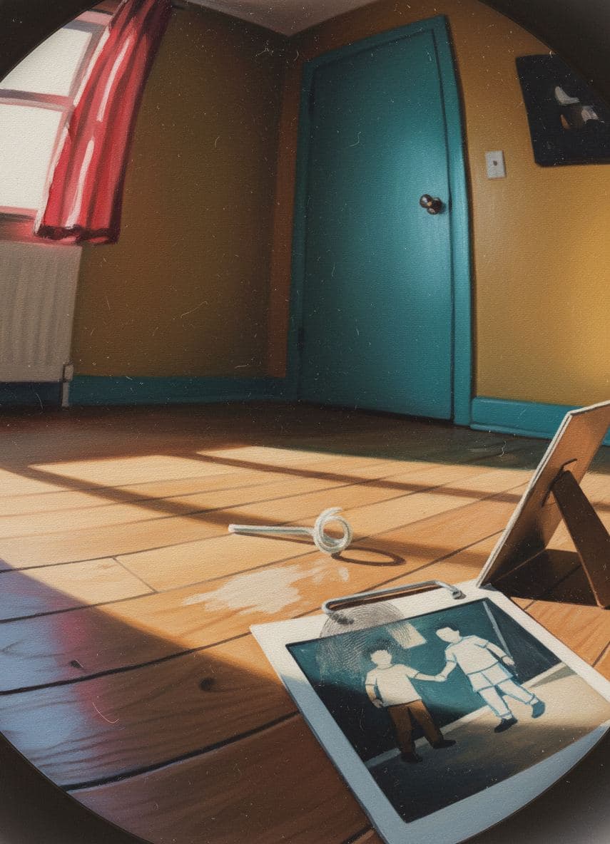 The Floorboards Holding a Photograph — abstract work by Viktor Eklund — MODULAR · a one-of-a-kind original