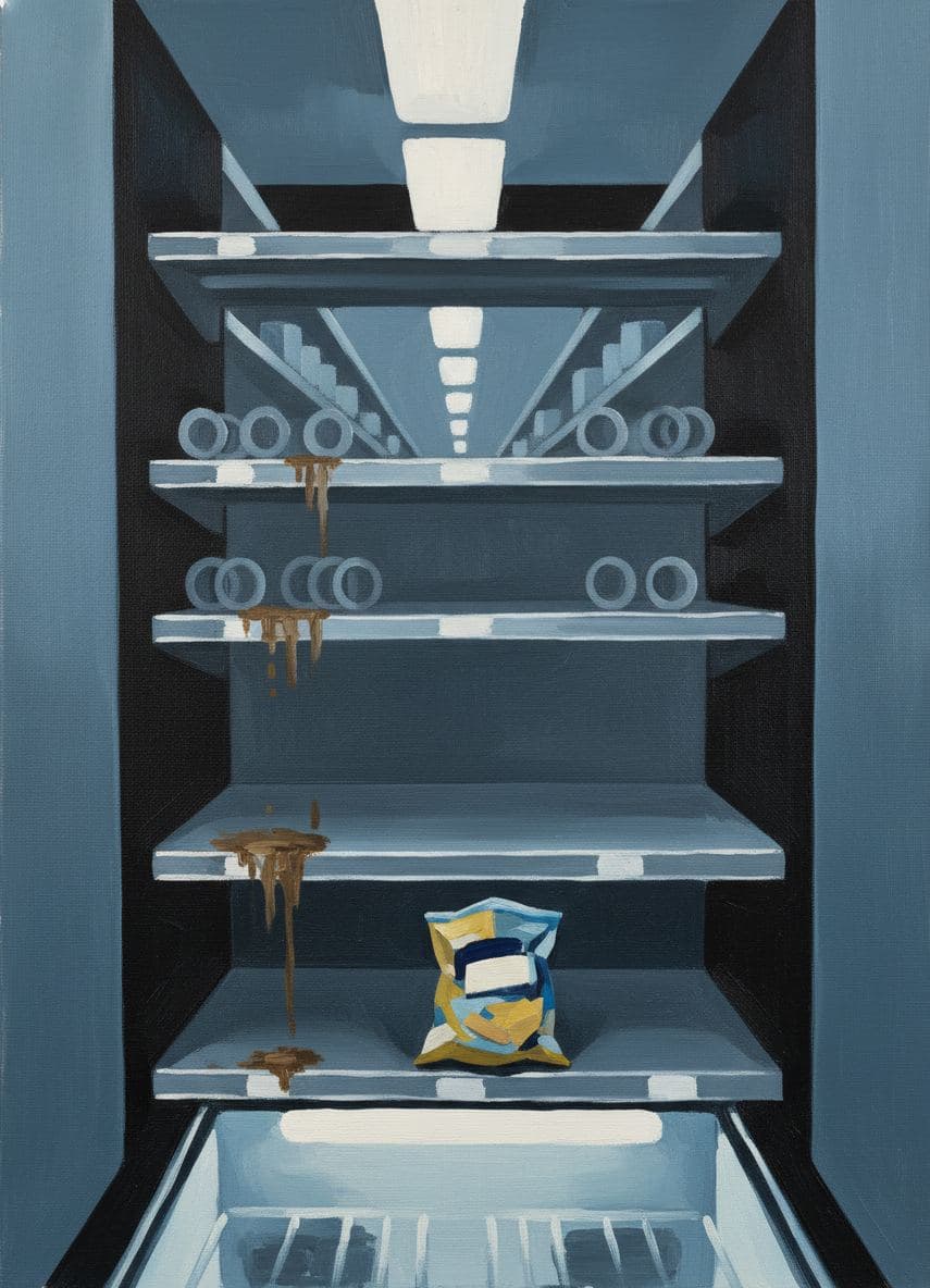 The Forgotten Bag of Potato Chips — abstract work by Viktor Eklund — MODULAR · a one-of-a-kind original