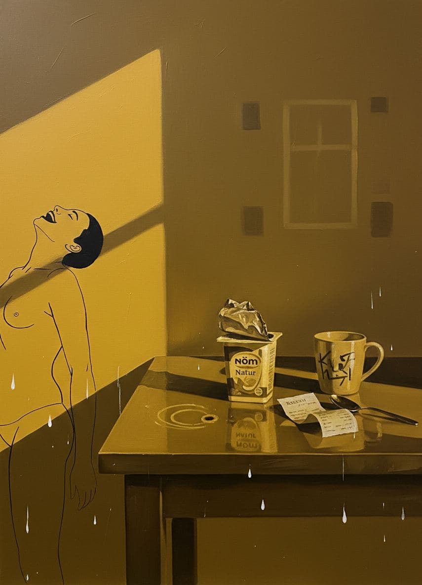 The Forgotten Morning Ritual — abstract work by Saskia Vandenberg — MODULAR · a one-of-a-kind original