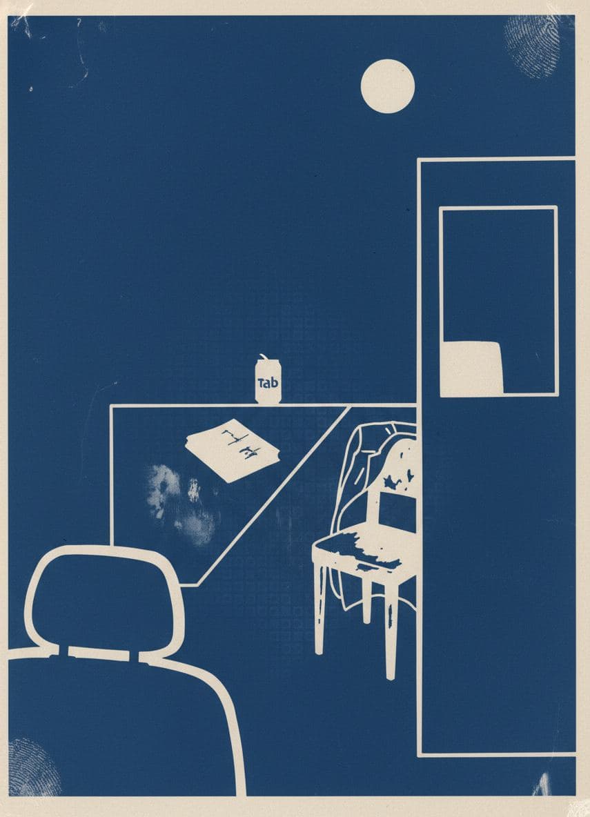 The Guard Searching the Classifieds — abstract work by Viktor Eklund — MODULAR · a one-of-a-kind original