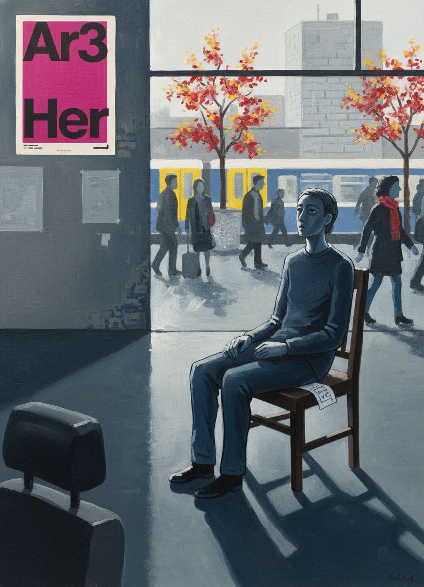 The Half-Second After Recognition — print by Irmela Bechmann — MODULAR · a one-of-a-kind original