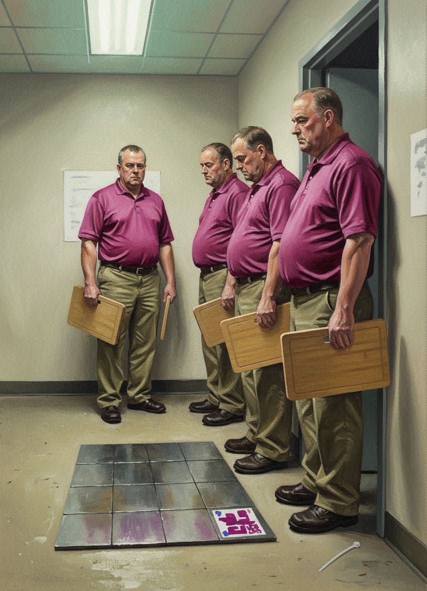 The Managers Gripping the Boards — abstract work by Viktor Eklund — MODULAR · a one-of-a-kind original
