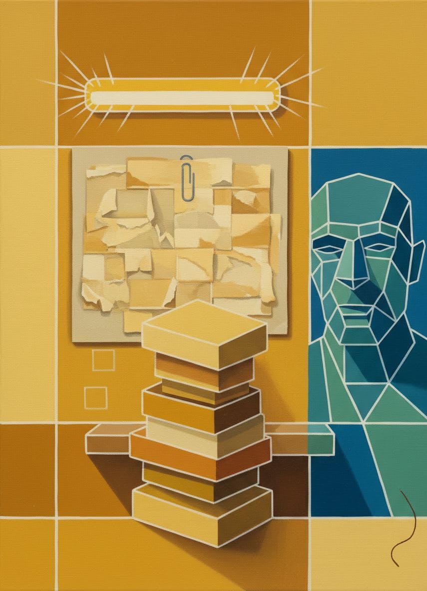 The Odessa Waiting Room Observer — abstract work by Viktor Eklund — MODULAR · a one-of-a-kind original