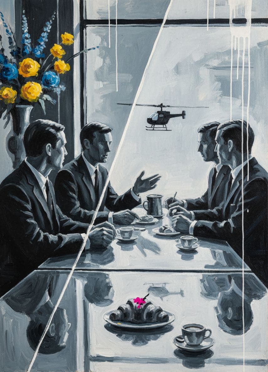 The Patisserie Wins the Morning — abstract work by Viktor Eklund — MODULAR · a one-of-a-kind original