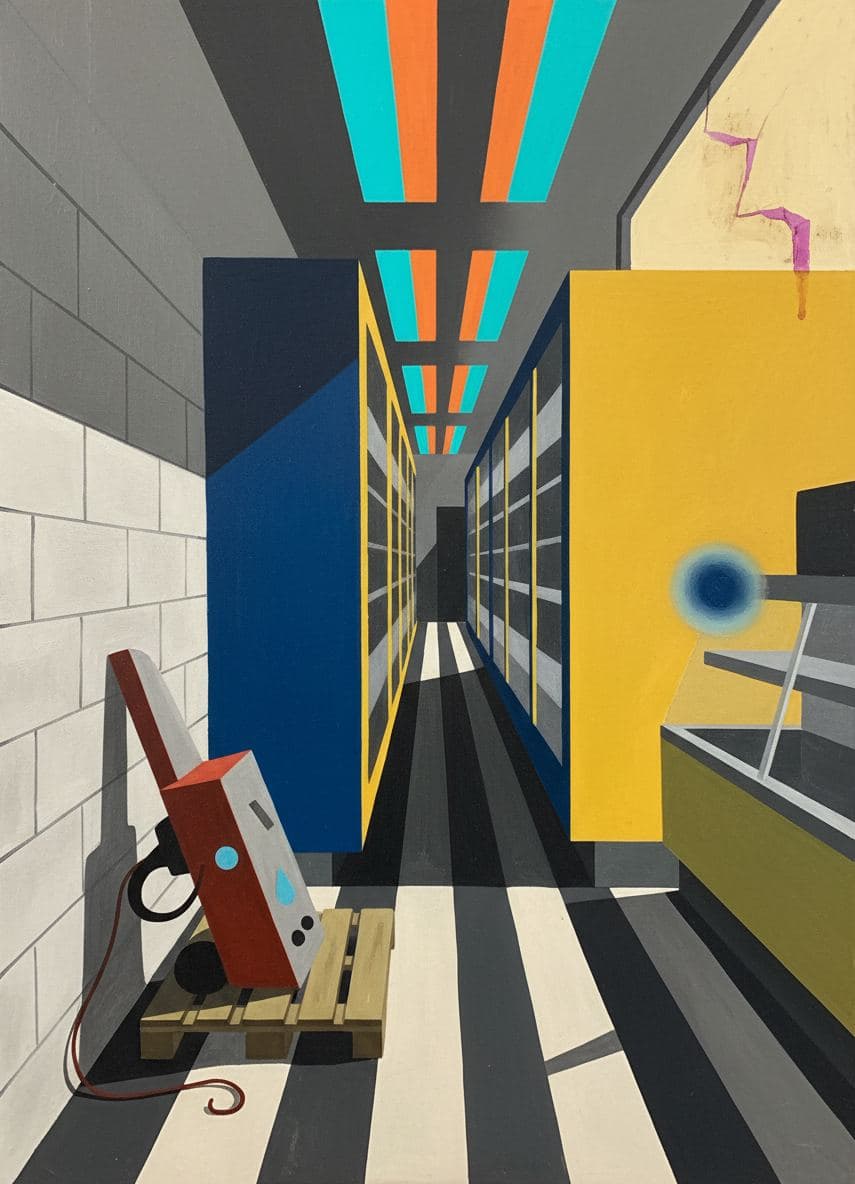The Pressure Washer Finds a Home — abstract work by Viktor Eklund — MODULAR · a one-of-a-kind original