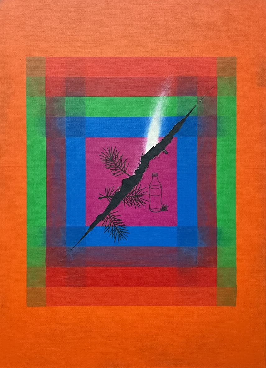 The Soda Bottle's Small Triumph — abstract work by Saskia Vandenberg — MODULAR · a one-of-a-kind original