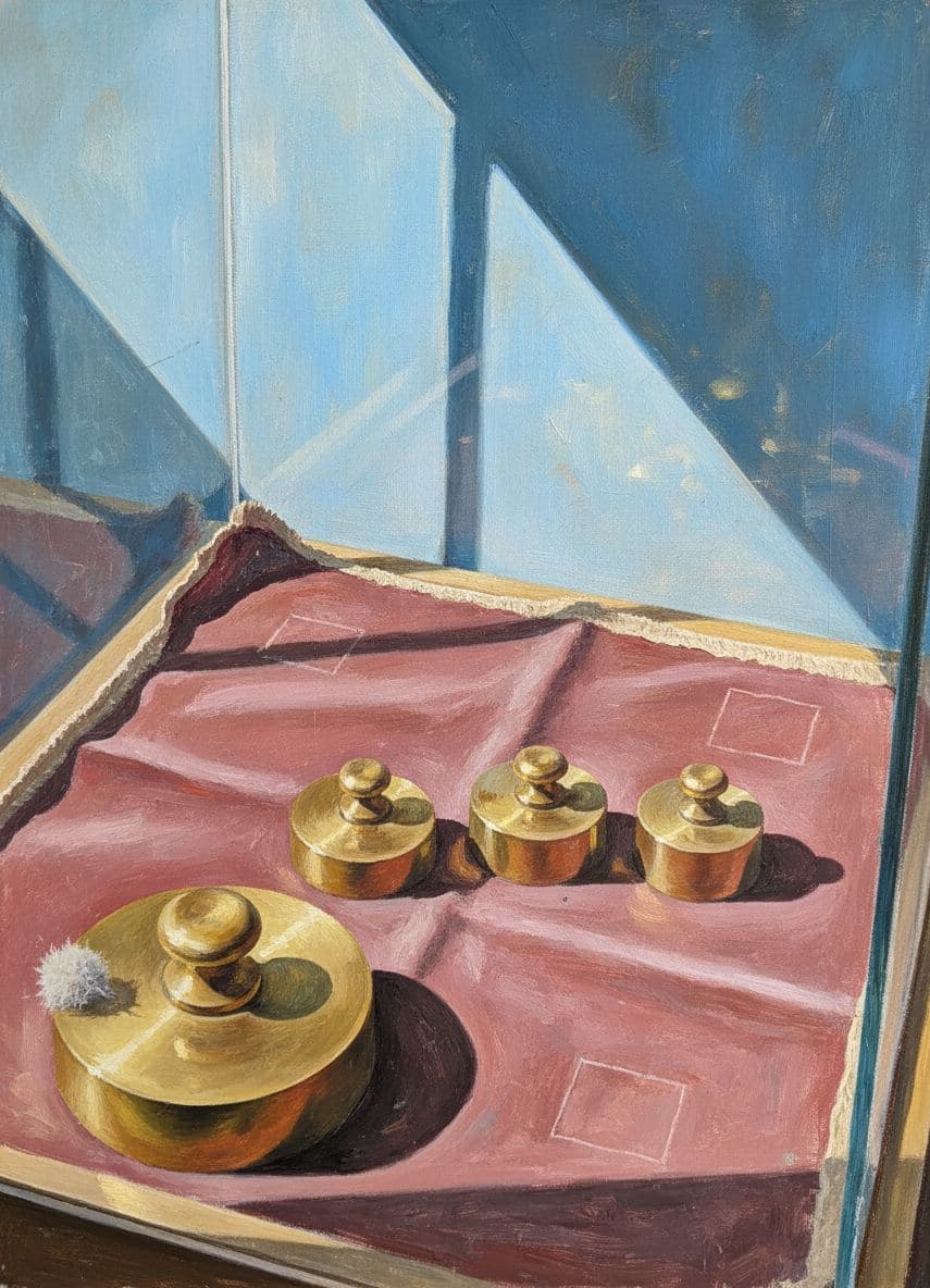 The Student Forgets the Weight — abstract work by Saskia Vandenberg — MODULAR · a one-of-a-kind original